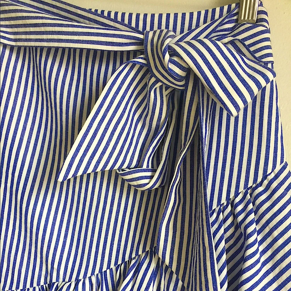 POOKIE & SEBASTIAN Ruffle Striped Skirt - Picture 5 of 7